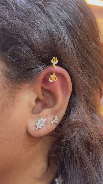 92.5 Silver Om Trishul Bugadi