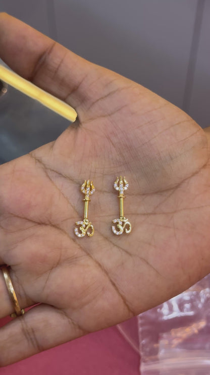 92.5 Silver Om Trishul Bugadi