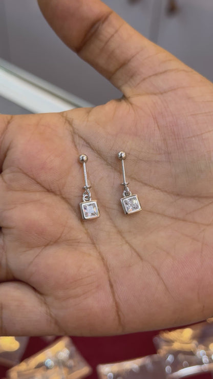92.5 Silver Square Bugadi Pair