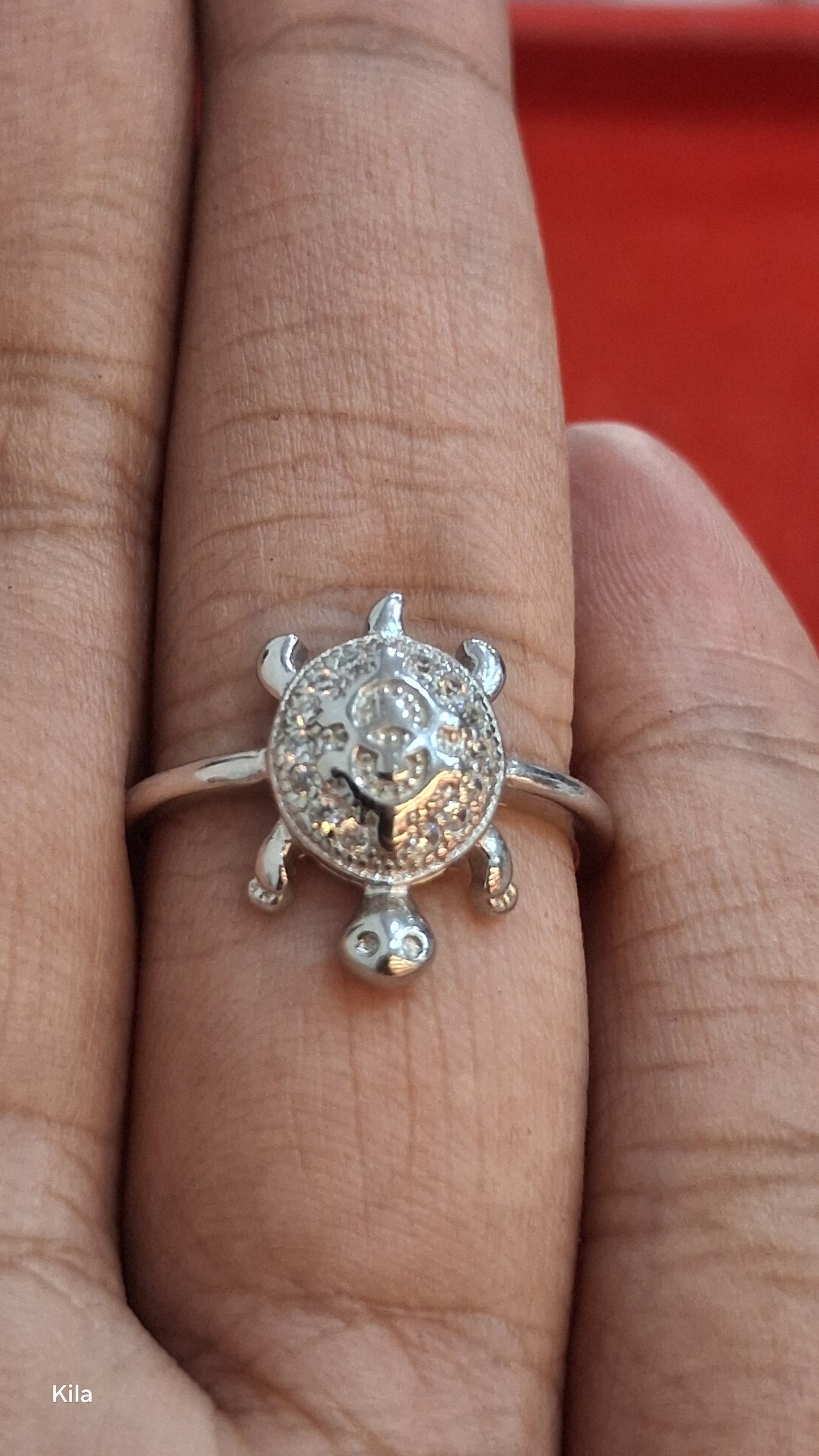 92.5 Silver Elegant Tortoise Motif Ring | Smooth Finish | Daily Wear Jewellery