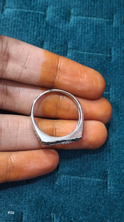 92.5 Silver Men’s Ring Size 23 | Stylish Premium Design | Elegant Jewellery