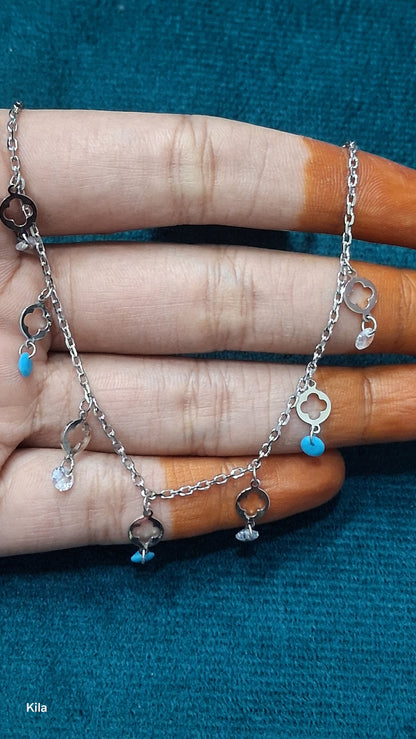 92.5 Silver Charm Bracelet | Stylish Minimal Design | Elegant Jewellery