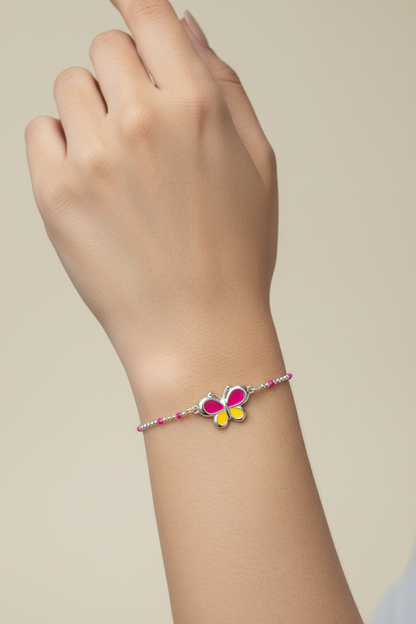 92.5 Silver Butterfly Bracelet | Stylish Cute Design | Elegant Jewellery