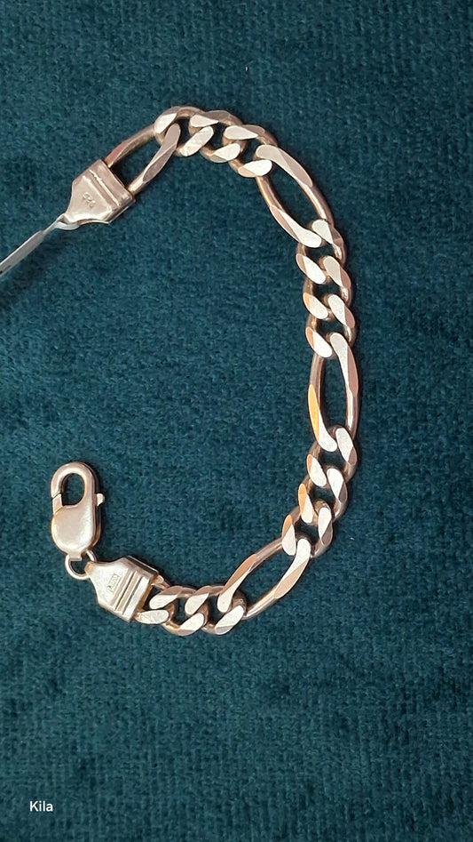 92.5 Silver Men’s Bracelet 6.5 Inches | Stylish Minimal Design | Elegant Jewellery
