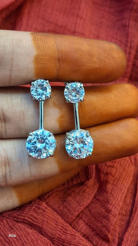 92.5 Silver Earrings | Stylish Elegant Design | Fashion Jewellery