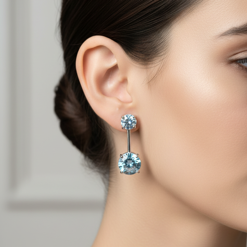 92.5 Silver Earrings | Stylish Elegant Design | Fashion Jewellery