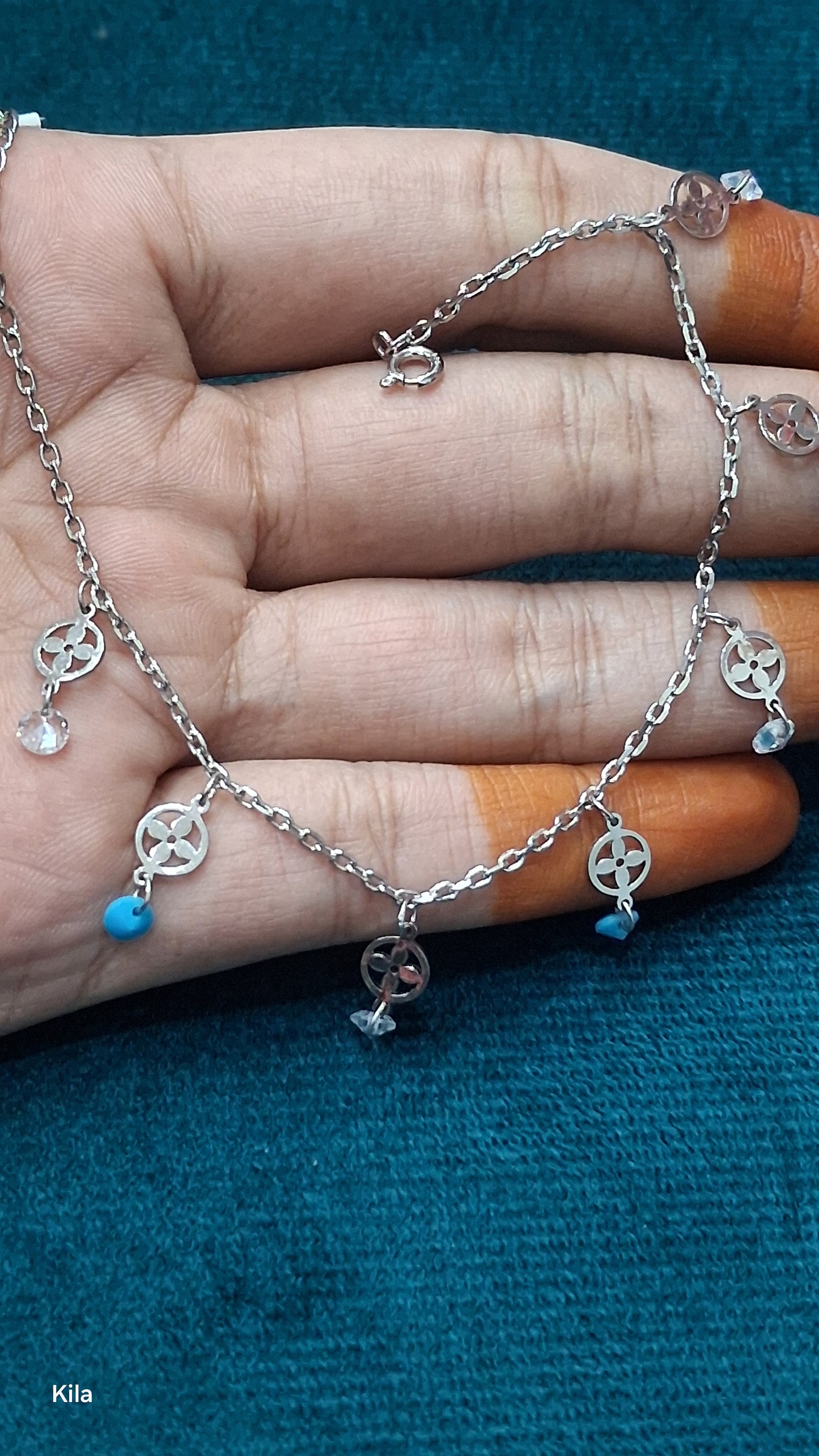 92.5 Silver Charm Bracelet | Stylish Premium Finish | Elegant Jewellery