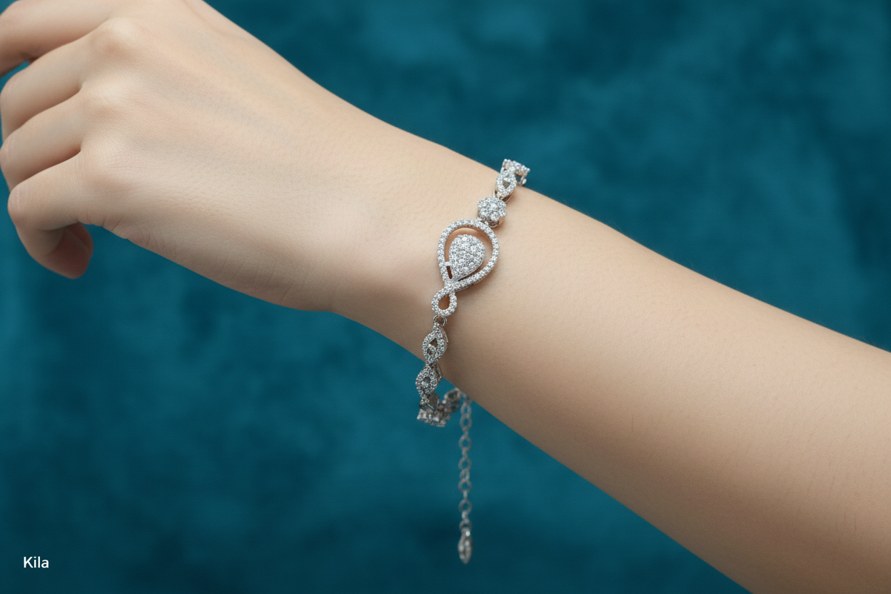 92.5 Silver Bracelet | Stylish Classic Design | Elegant Jewellery