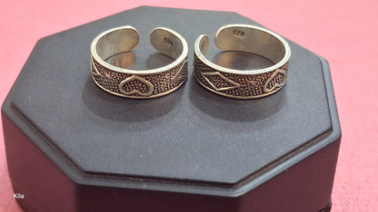 92.5 Silver Classic Toe Rings | Traditional Elegant Design | Jewellery