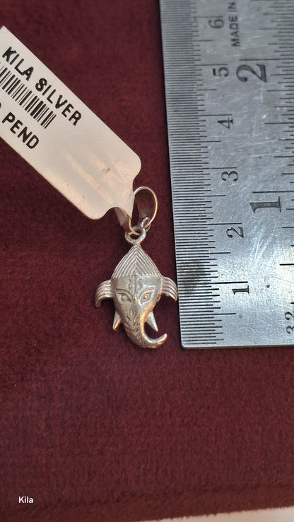 92.5 Silver Ganesha Pendant | Divine Blessings Design | Elegant Jewellery