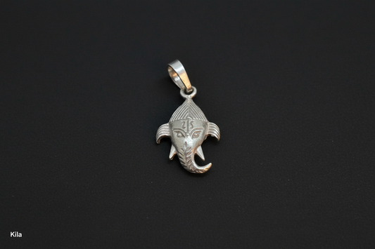 92.5 Silver Ganesha Pendant | Divine Blessings Design | Elegant Jewellery