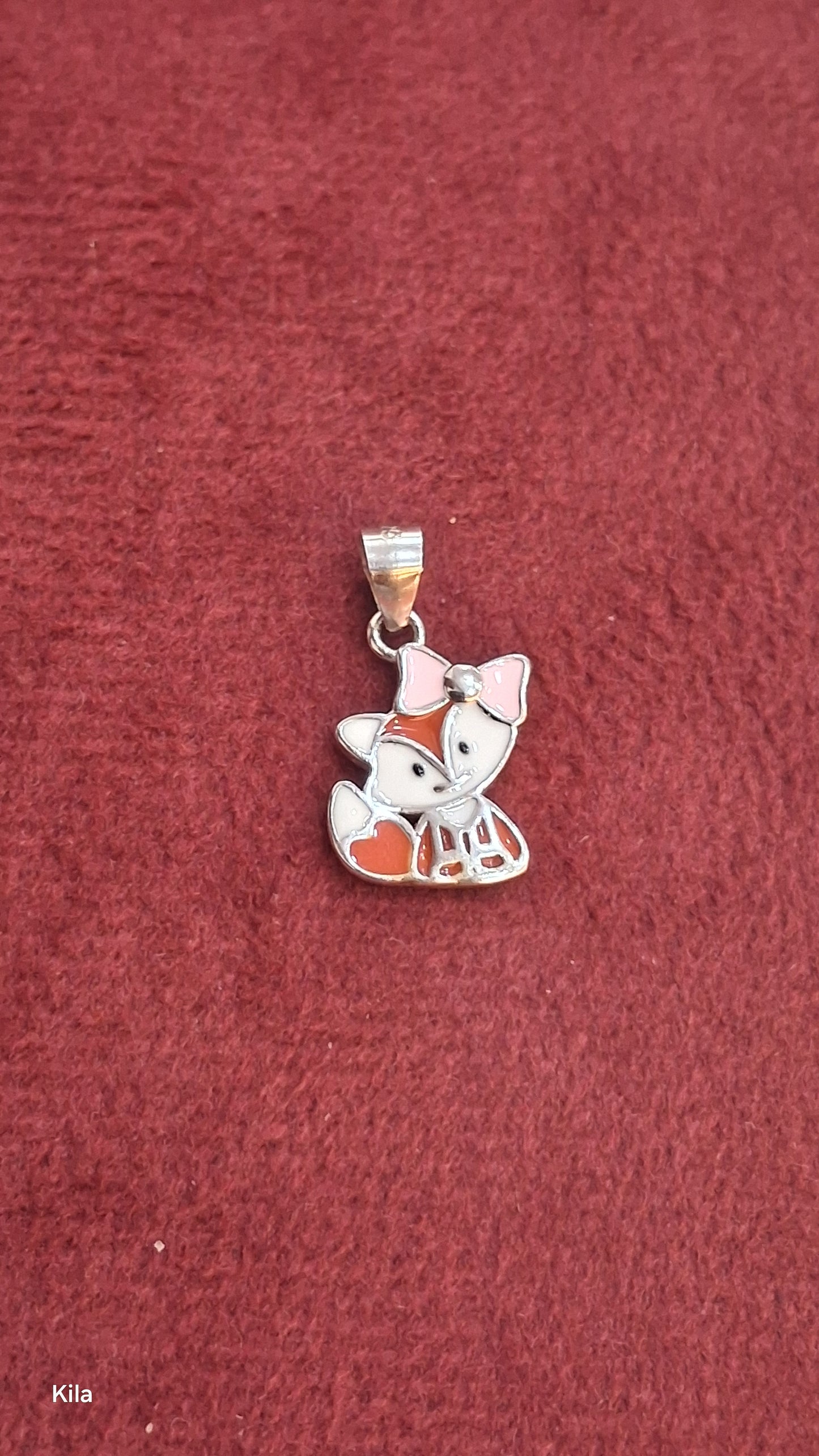 92.5 Silver Mini Fox Pendant | Stylish Unique Design | Elegant Jewellery