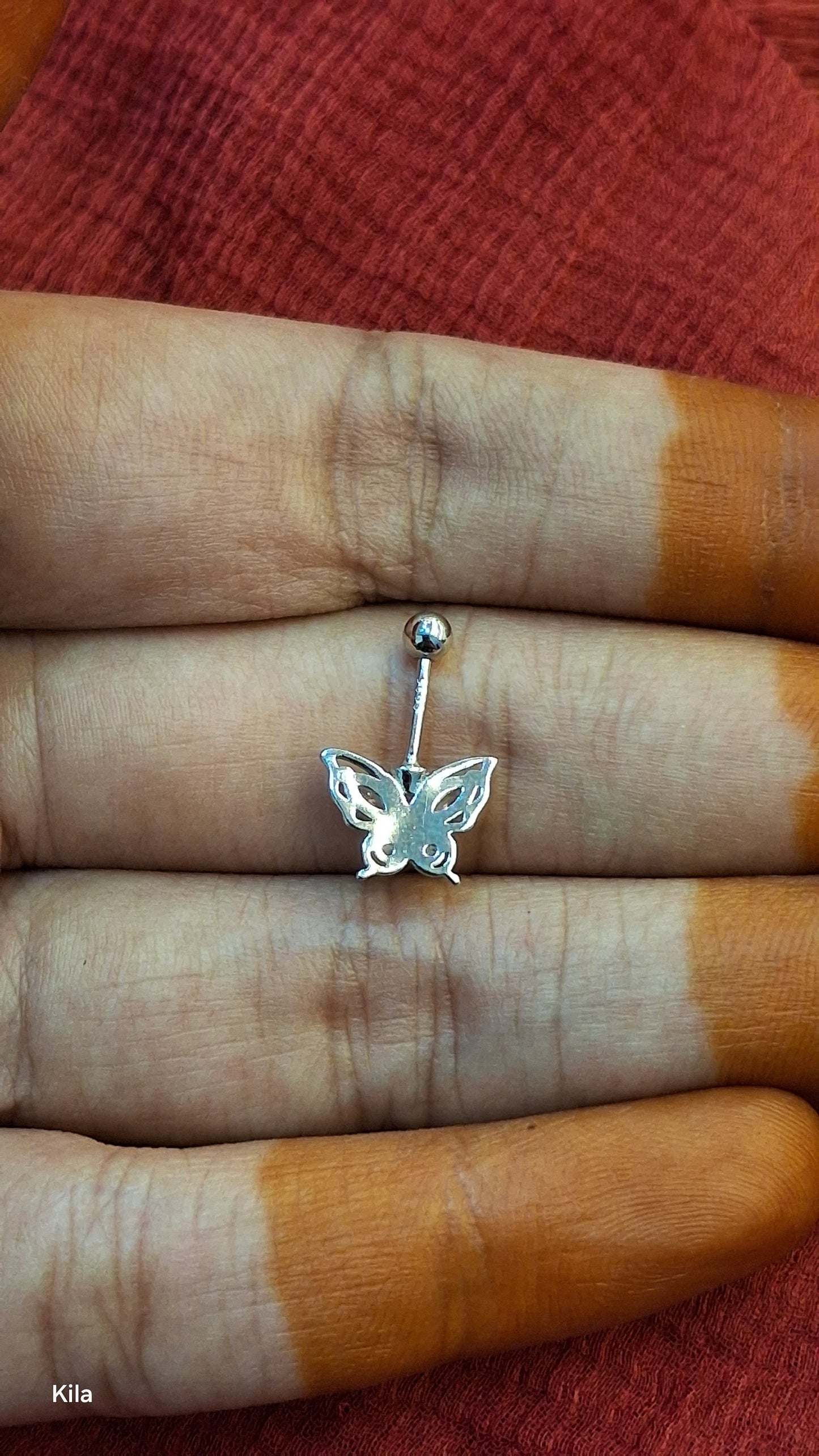 92.5 Silver Butterfly Bugadi Pair| Stylish Cute Design | Elegant Jewellery