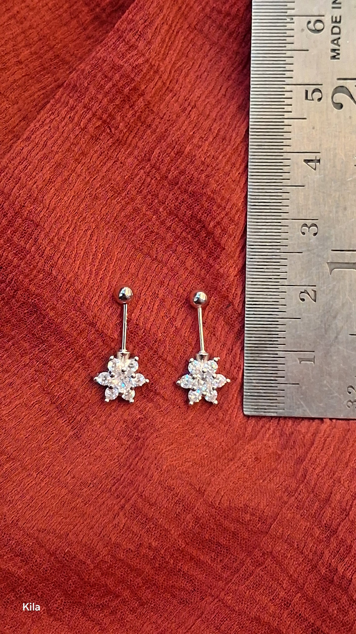 92.5 Silver Flower Bugadi | Stylish Floral Design | Elegant Jewellery