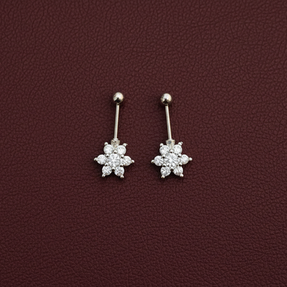 92.5 Silver Flower Bugadi | Stylish Floral Design | Elegant Jewellery