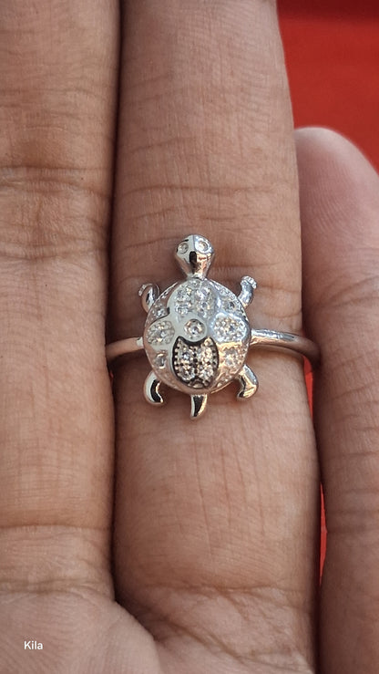 925 Silver Tortoise Ring | Stylish Unique Design | Elegant and Stylish Jewellery