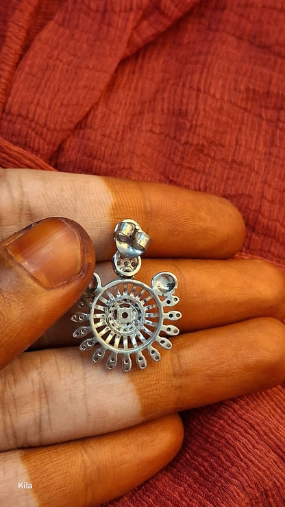 92.5 Silver Earrings | Stylish Refined Design | Elegant Jewellery