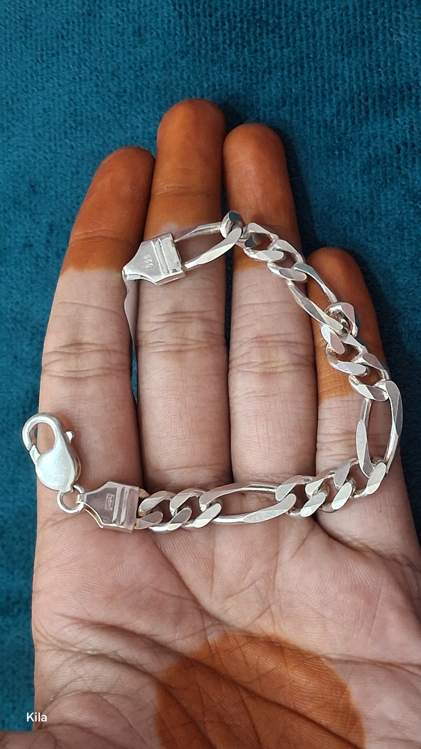 92.5 Silver Men’s Bracelet 6.5 Inches | Stylish Minimal Design | Elegant Jewellery