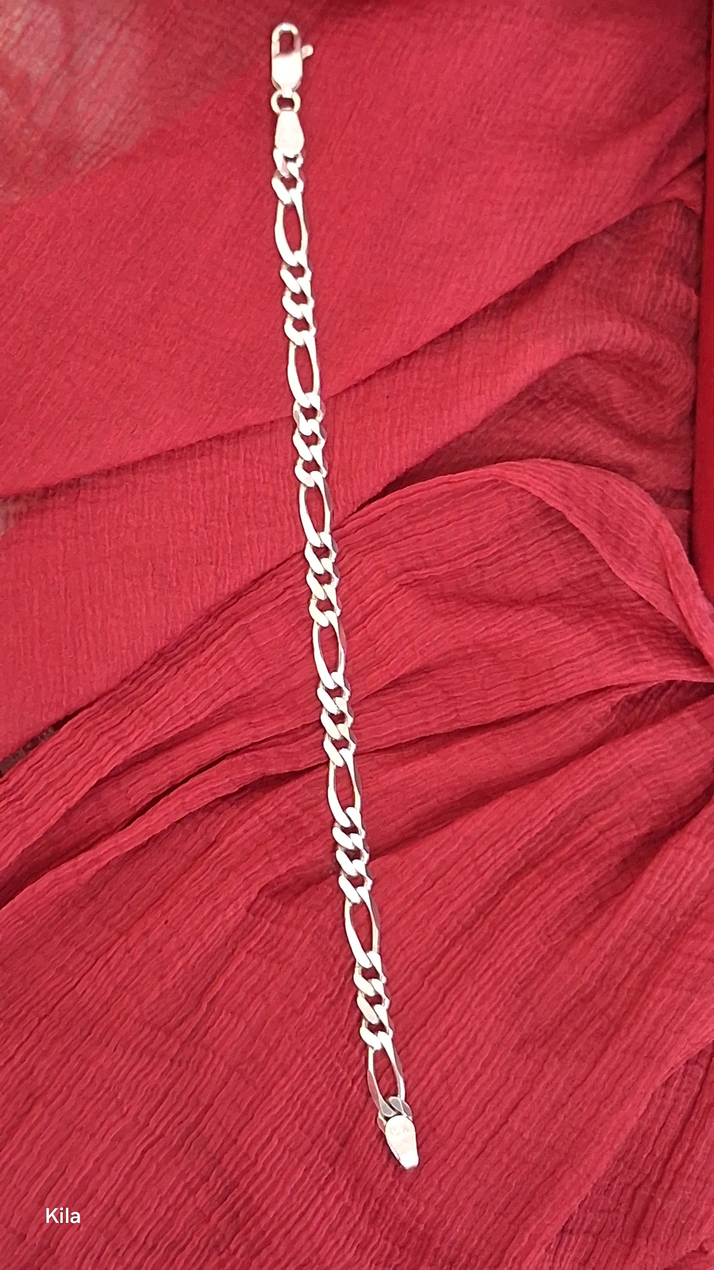 92.5 Silver Men’s Bracelet 7 Inches | Stylish Refined Design | Elegant Jewellery