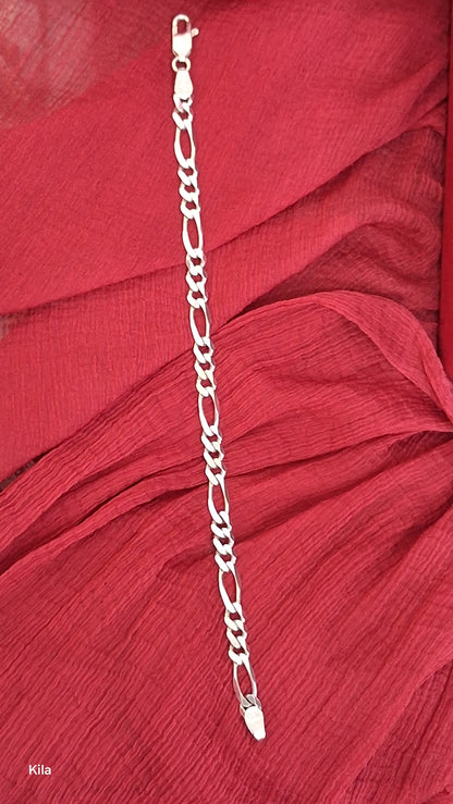 92.5 Silver Men’s Bracelet 7 Inches | Stylish Refined Design | Elegant Jewellery