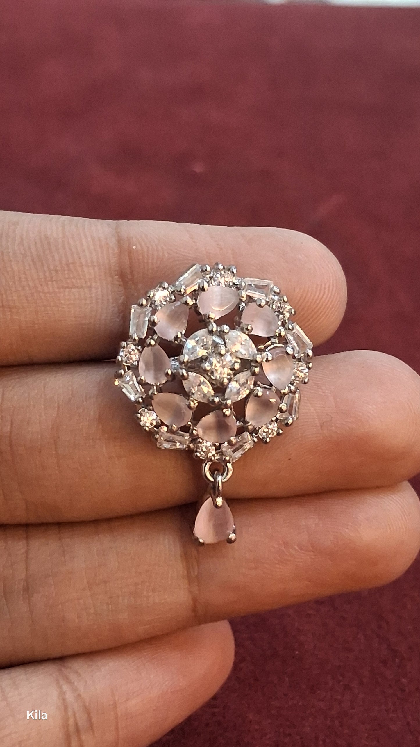 92.5 Silver Pastel Elegance Pendant | Soft Elegant Design | Stylish Jewellery