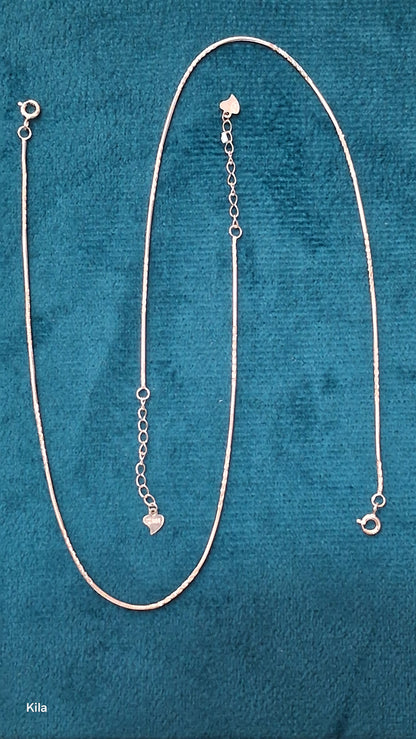 92.5 Silver Rose Gold Plated Anklets | Stylish Dual Tone Design | Elegant Jewellery