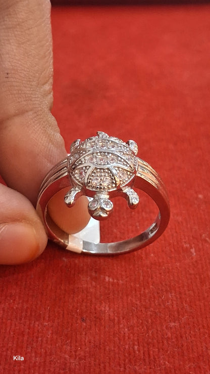 92.5 Silver Refined Tortoise Ring | Elegant Everyday Design | Jewellery