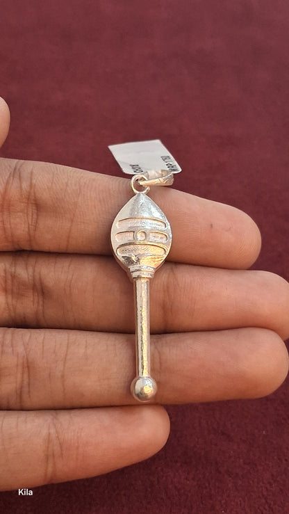 92.5 Silver Velmurugan Pendant | Divine Spiritual Design | Jewellery