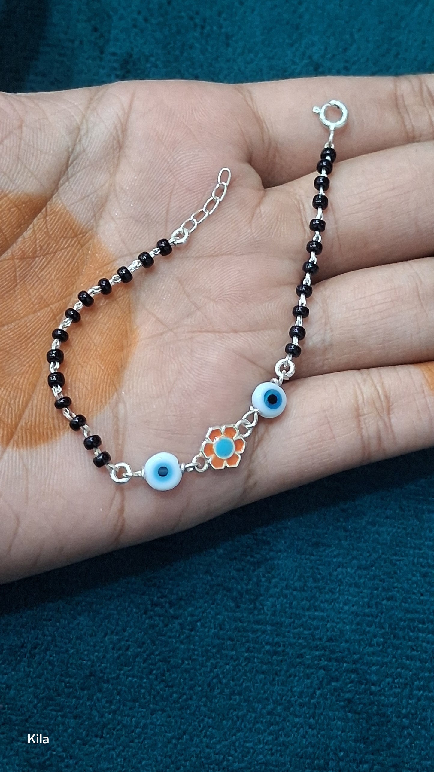 92.5 Silver Kids Bracelet | Stylish Cute Design | Elegant Kids Jewellery