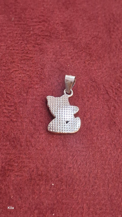 92.5 Silver Mini Fox Pendant | Stylish Unique Design | Elegant Jewellery
