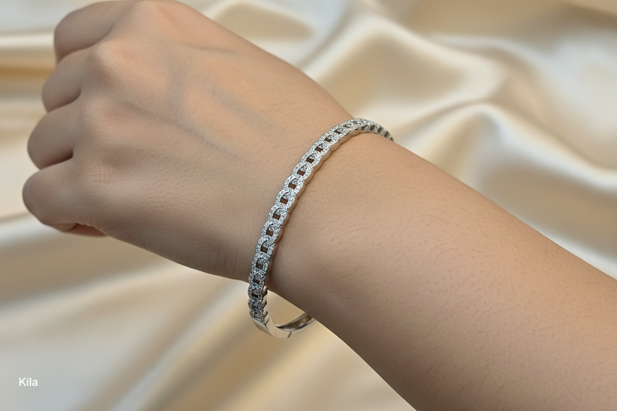 92.5 Silver Women’s Bracelet | Stylish Elegant Design | Fashion Jewellery