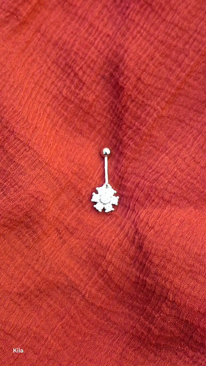 92.5 Silver Flower Bugadi | Stylish Elegant Floral Design | Traditional Jewellery