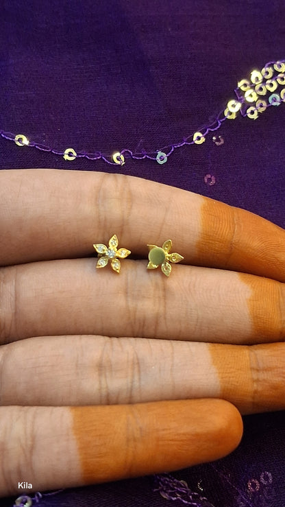 Flower Nose Pin (Single Piece) | Stylish Floral Design | Elegant Jewellery