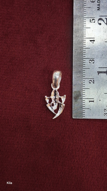 92.5 Silver Ganesha Pendant | Auspicious Success Design | Elegant Jewellery