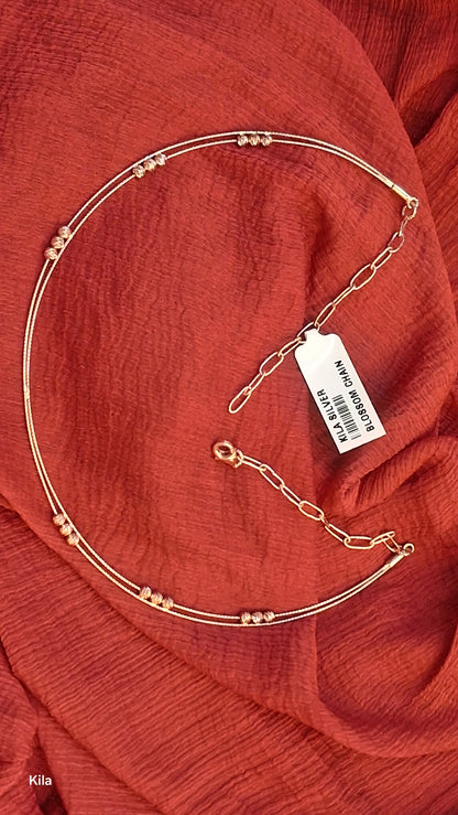 925 Silver Rose Gold Plated Blossom Chain | Stylish Premium Design | Elegant Jewellery