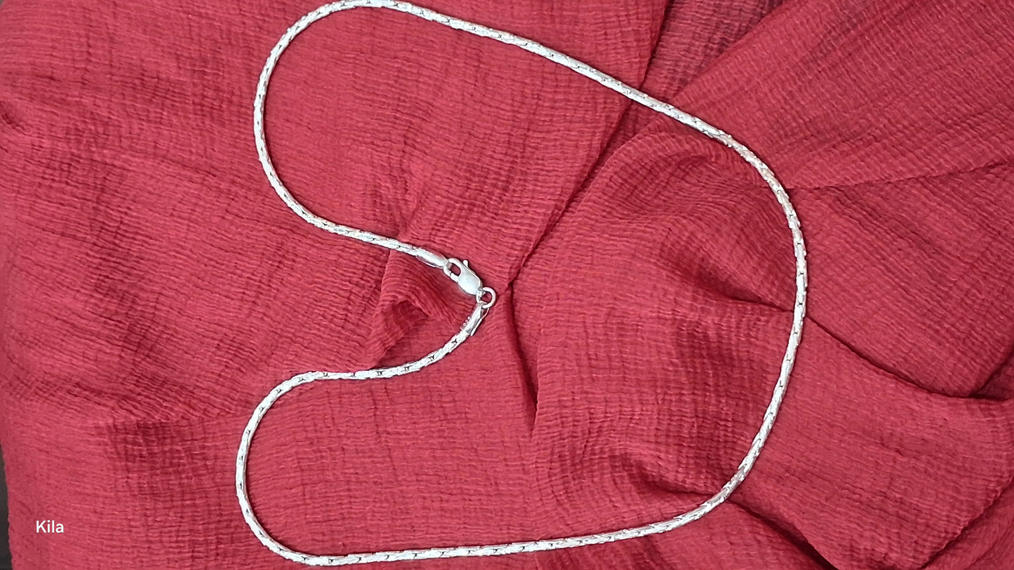 92.5 Silver Men’s Chain 20 Inches | Stylish Bold Finish | Elegant Fashion Jewellery