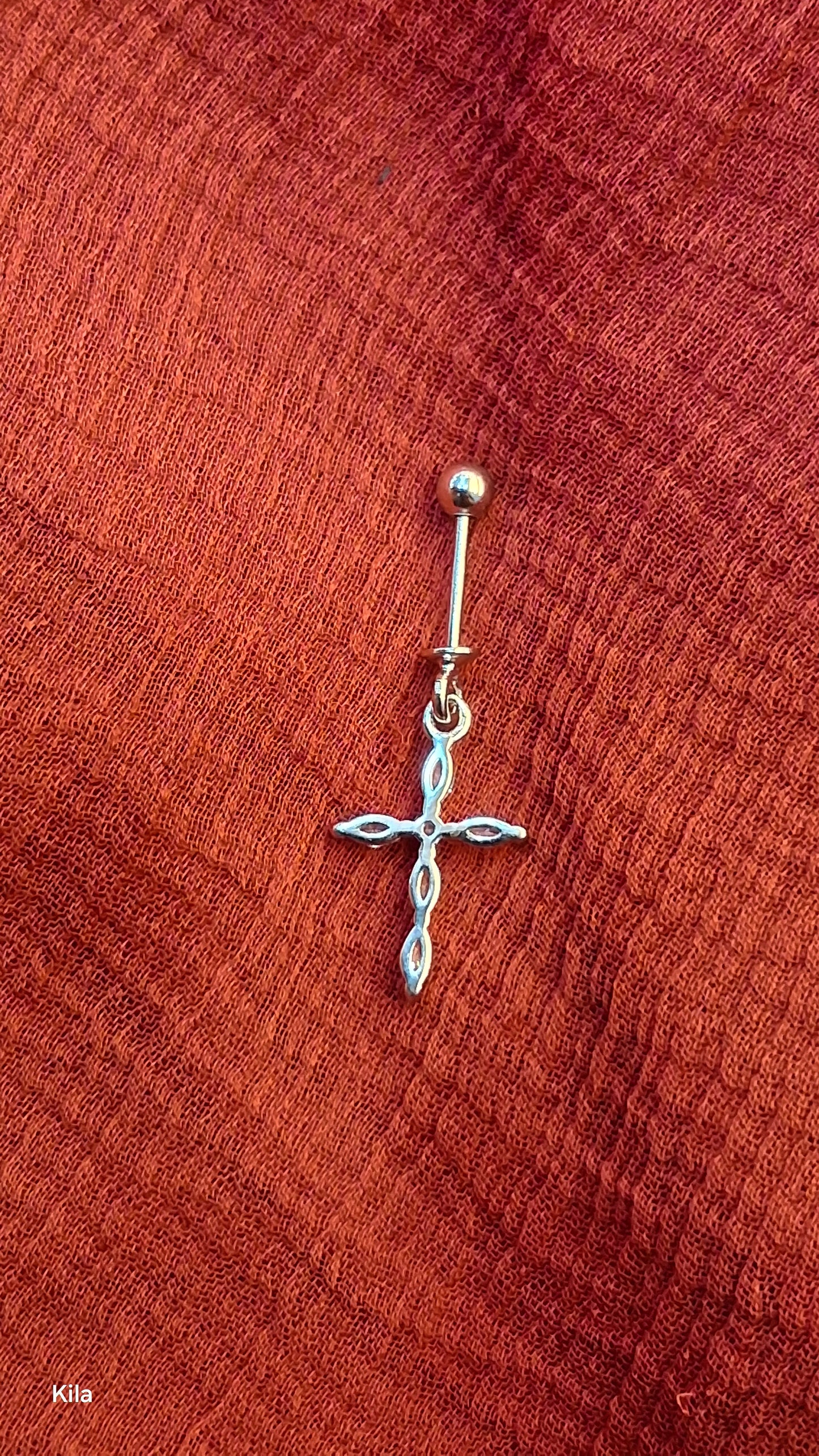 92.5 Silver Cross Design Bugadi – Elegant Minimal Style Jewellery
