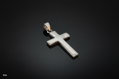 92.5 Silver Cross Design Pendant – Elegant Minimal Style Jewellery