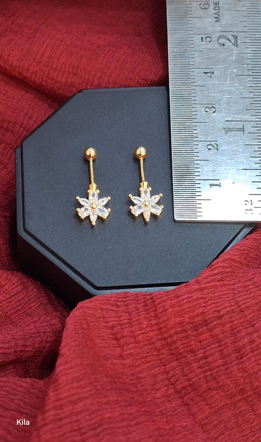 Silver stylish gold plated bugadi