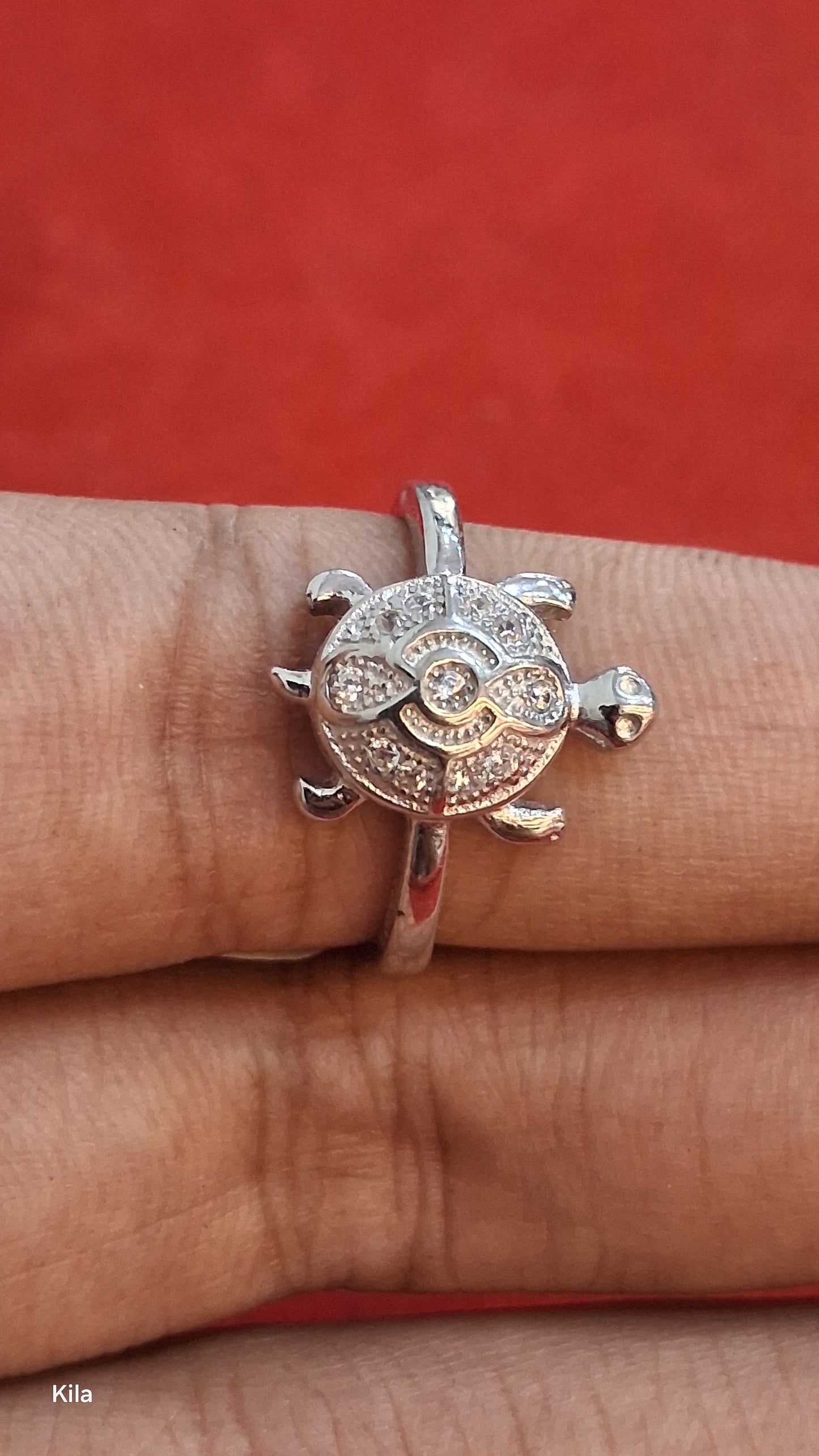 92.5 Silver Tortoise Ring | Stylish Protective Design | Elegant Jewellery