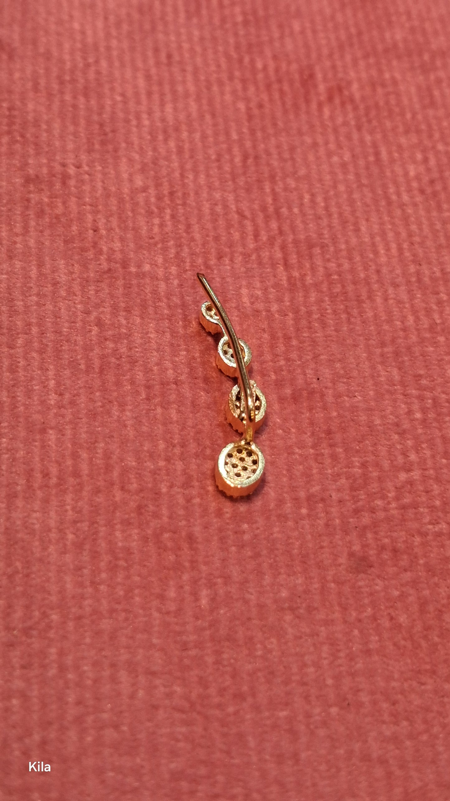 92.5 Silver Premium Gold Plated Earcuff | Polished Elegant Finish | Jewellery