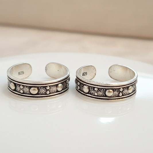 92.5 Silver Stylish Toe Rings | Premium Elegant Design | Jewellery