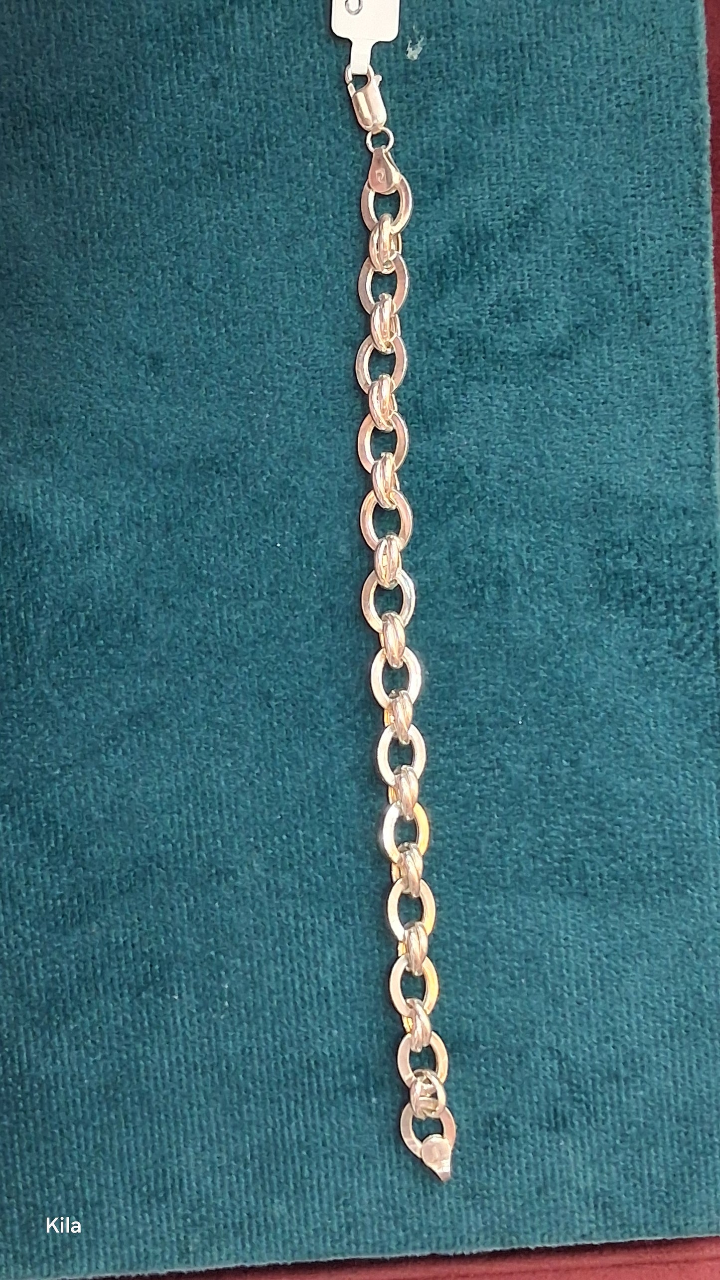 92.5 Silver Men’s Bracelet 8 Inches | Stylish Smooth Finish | Elegant Jewellery
