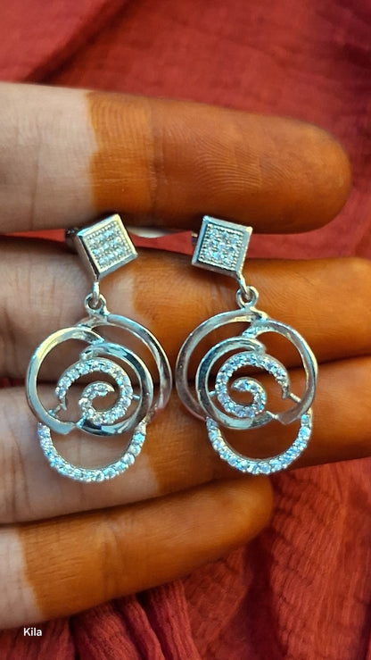 925 Silver Earrings | Stylish Classic Design | Elegant Jewellery