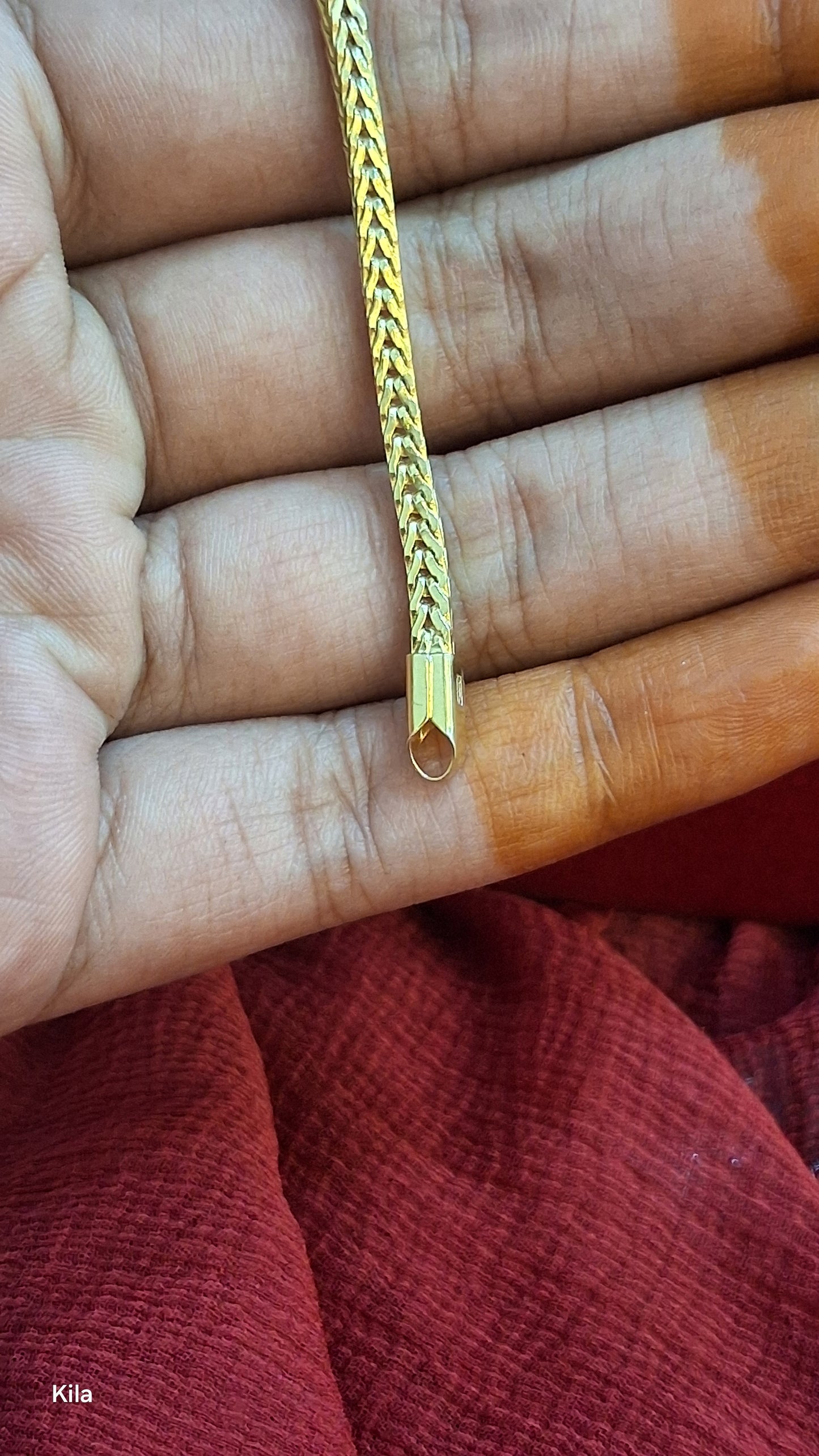 92.5 Silver Gold Plated Thaali Chain 19 Inches | Stylish Traditional Design | Elegant Jewellery