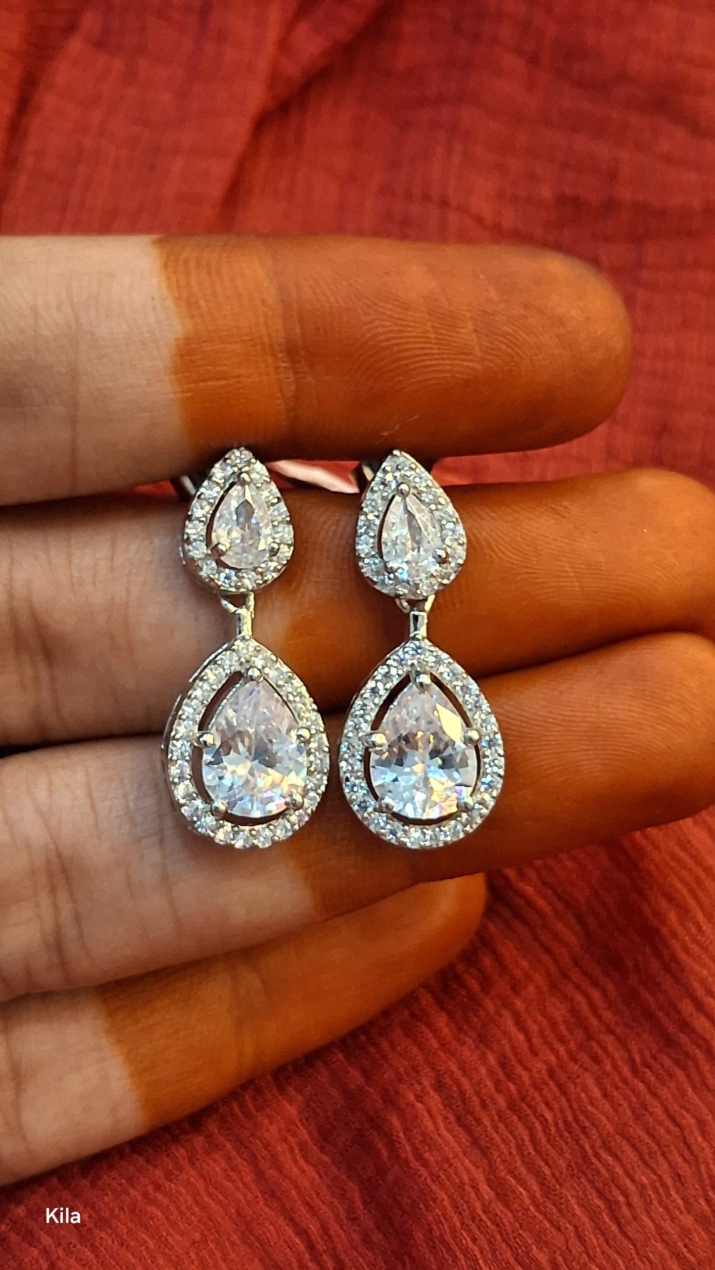 92.5 Silver Earrings | Stylish Minimal Design | Elegant Jewellery