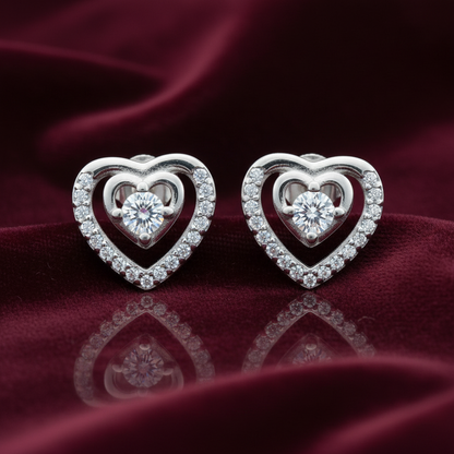 92.5 Silver Studs | Stylish Elegant Design | Everyday Jewellery