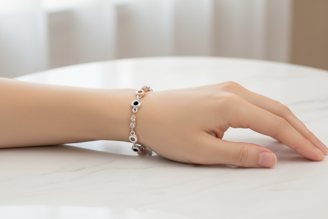 92.5 Silver Bracelet | Stylish Refined Design | Elegant Jewellery