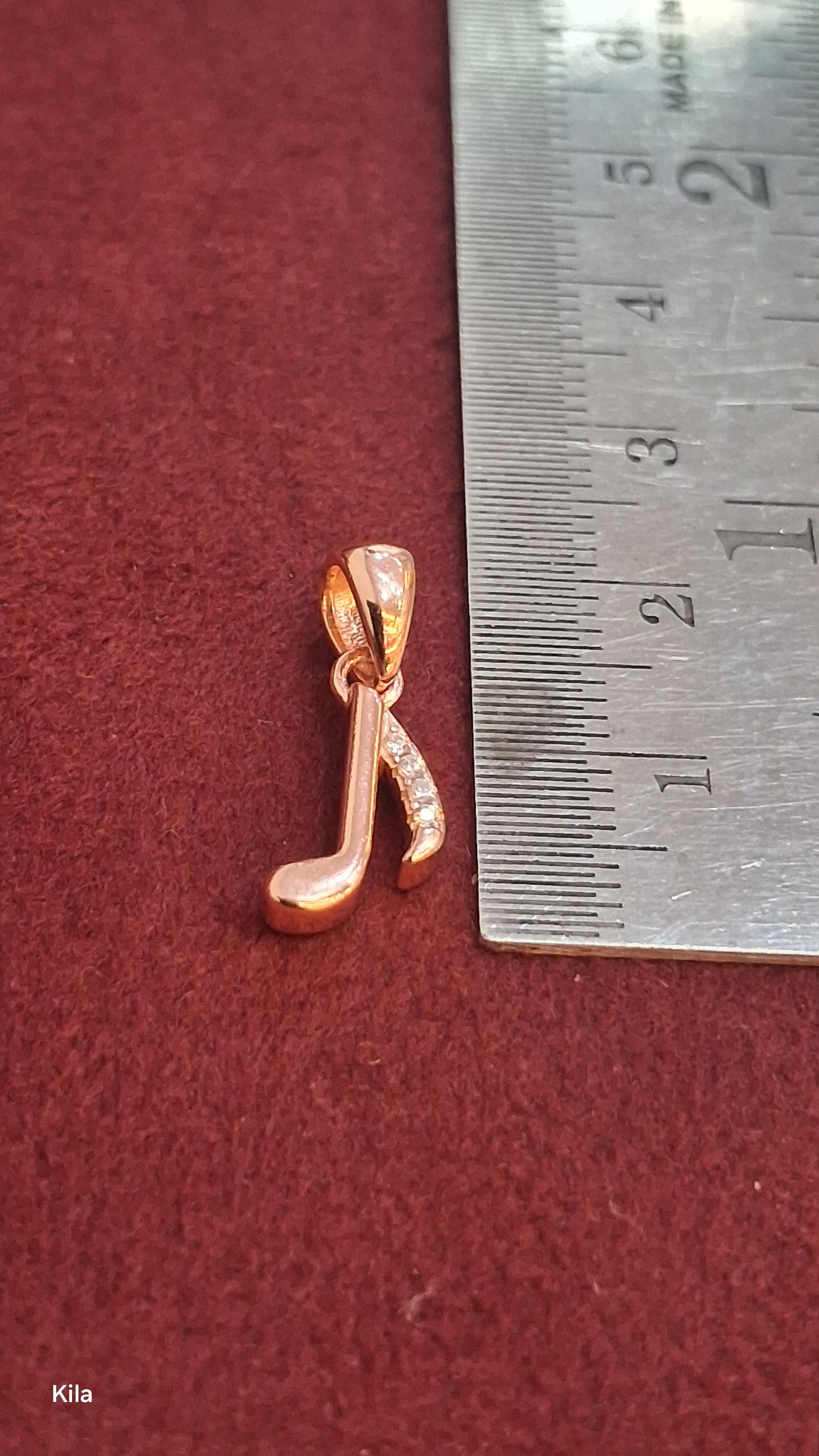 92.5 Silver Rose Gold Plated Pendant | Stylish Elegant Design | Jewellery