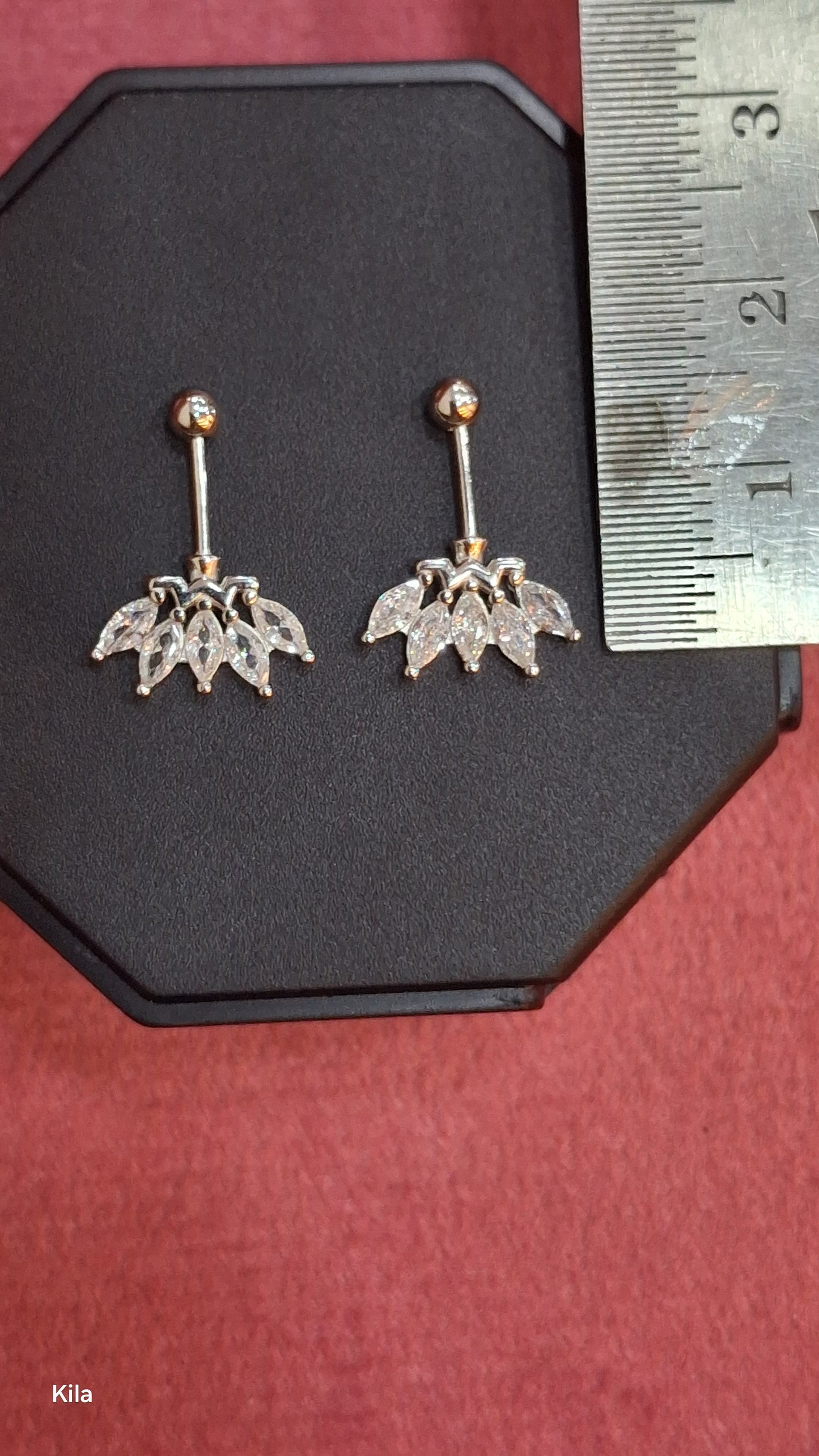 92.5 Silver Five Leaf Bugadi | Stylish Nature Design | Elegant Jewellery